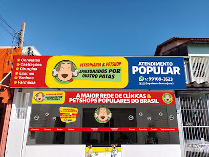 Clínica Veterinária & Petshop Apaixonados Por Quatro Patas em São José dos Campos - SP