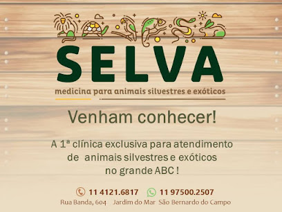 SELVA VETERINÁRIA - MEDICINA PARA ANIMAIS SILVESTRES E EXÓTICOS em São Bernardo do Campo - SP
