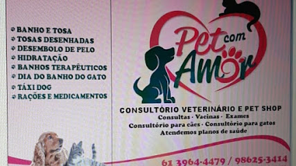 veterinária e banho e tosa. PET COM AMOR em Brasília - DF