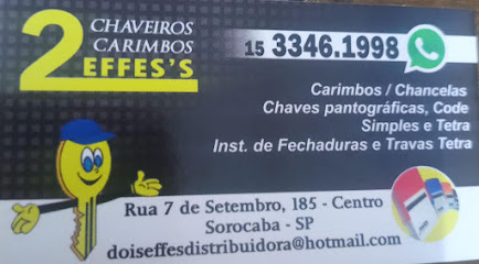 2EFFE´S CHAVEIRO E CARIMBO em Sorocaba - SP