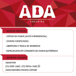 Imagem ilustrativa da empresa Ada Chaveiro em Taboão da Serra - SP