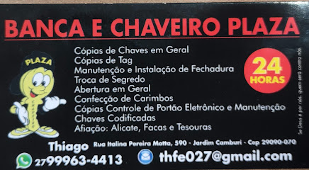 Banca e Chaveiro Plaza - Chaveiro 24 horas , Afiação e Carimbos em Vitória - ES