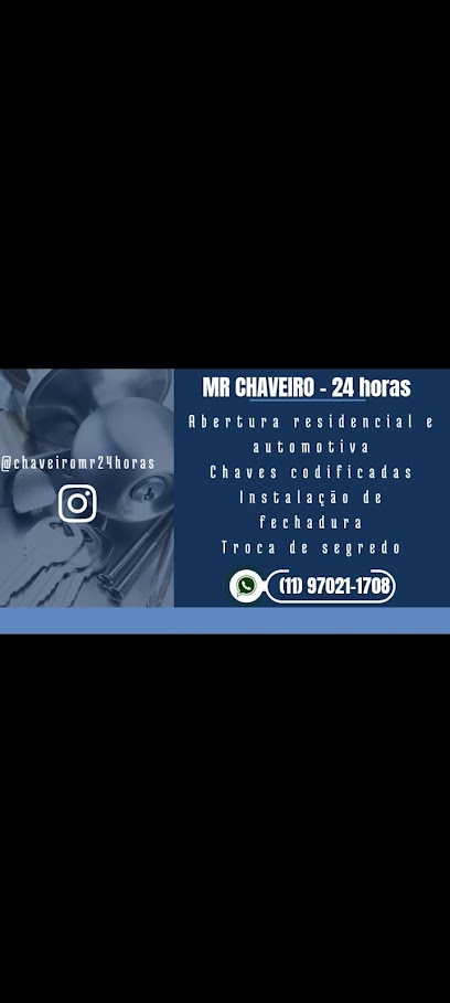 Chaveiro 24 Horas MR em São Paulo - SP