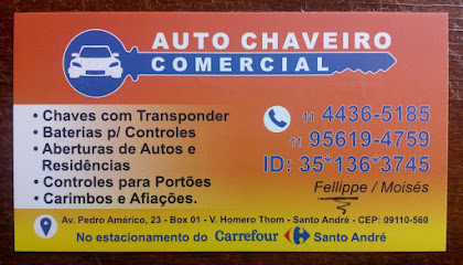 Chaveiro Comercial em Santo André - SP