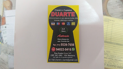 Chaveiro Duarte Vila Mariana em São Paulo - SP