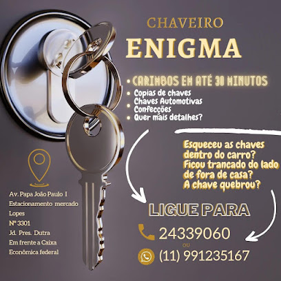 Chaveiro Enigma em Guarulhos - SP