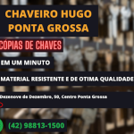 Imagem ilustrativa da empresa Chaveiro Hugo 24 Horas Abertura de Carros e Casas Troca de Segredo de Fechadura em Ponta Grossa - PR