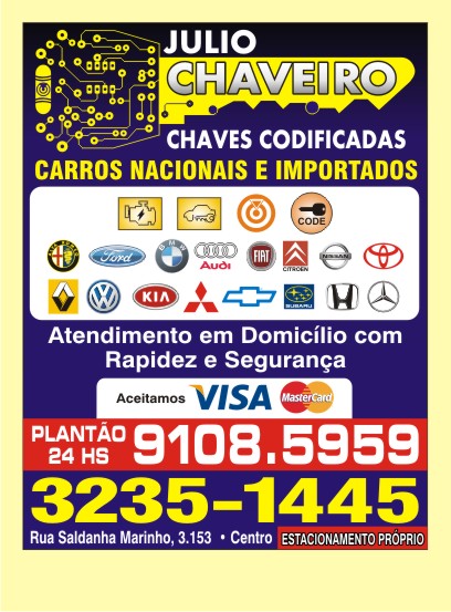 Imagem ilustrativa da empresa Chaveiro Julio Plantão em São José do Rio Preto - SP