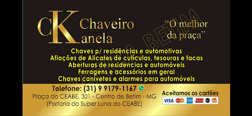 Imagem ilustrativa da empresa Chaveiro Kanela em Betim - MG