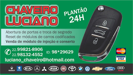 Chaveiro Luciano 24 Horas em Campos dos Goytacazes - RJ
