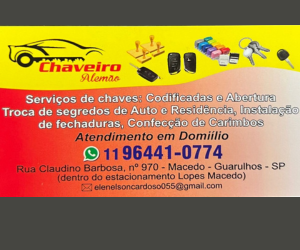 Chaveiro no Macedo - Alemão em Guarulhos - SP