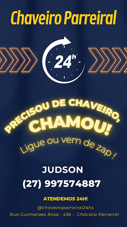 Imagem ilustrativa da empresa Chaveiro Parreiral 24 horas em Serra - ES