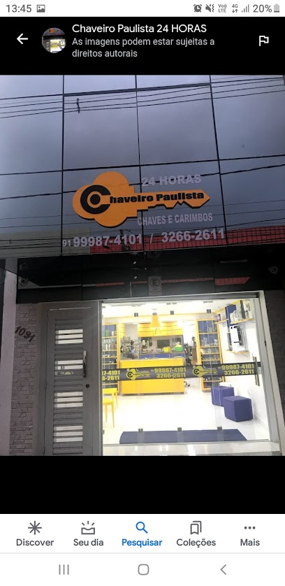 Chaveiro Paulista 24h em Belém - PA