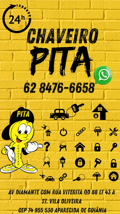 Imagem ilustrativa da empresa Chaveiro Pita em Aparecida de Goiânia - GO