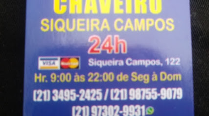 Imagem ilustrativa da empresa Chaveiro Siqueira campos plantões 24H em Rio de Janeiro - RJ