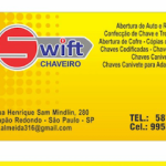 Imagem ilustrativa da empresa CHAVEIRO SWIFT 24 HORAS AUTOS E RESIDÊNCIAS em São Paulo - SP