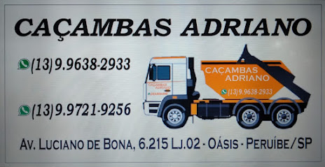 Caçamba Adriano em Peruíbe - SP