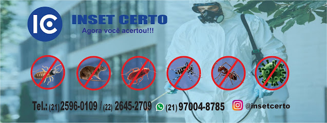 Inset-Certo Dedetizadora e Conservadora em Rio de Janeiro - RJ