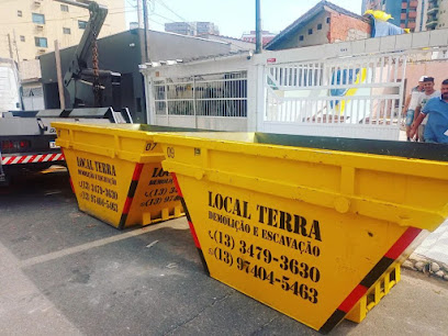 LOCAL TERRA - DEMOLIÇÃO ESCAVAÇÃO E LOCAÇÃO CAÇAMBAS em Praia Grande - SP