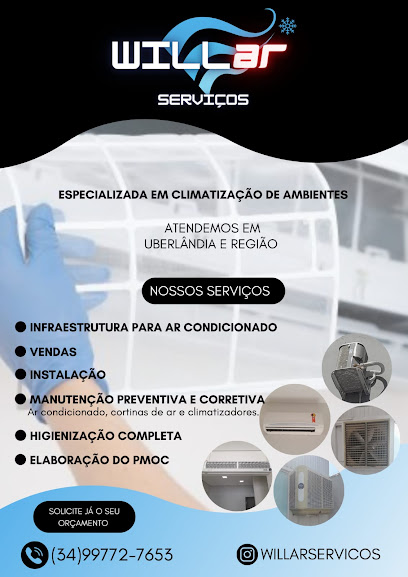 Will Ar Serviços em ar condicionado em Uberlândia - MG
